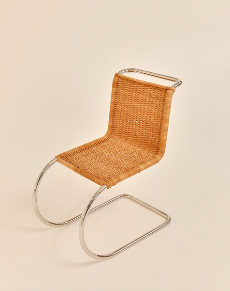 MR 10 Side Chair by Mies Van Der Rohe in Rattan for Stendig (with label)