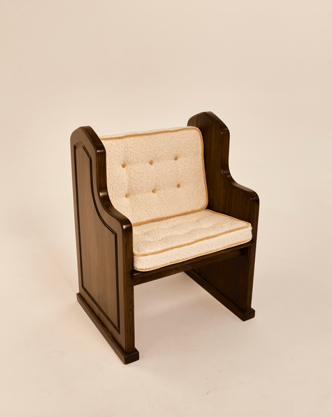 French Oak Church Pew Chair