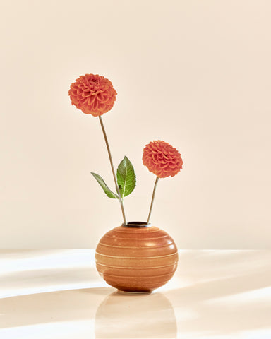 Stoneware Bulb Vase by Gertrud Lönegren