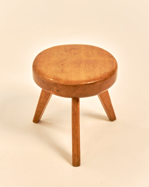 French Modernist Walnut Foot Stool
