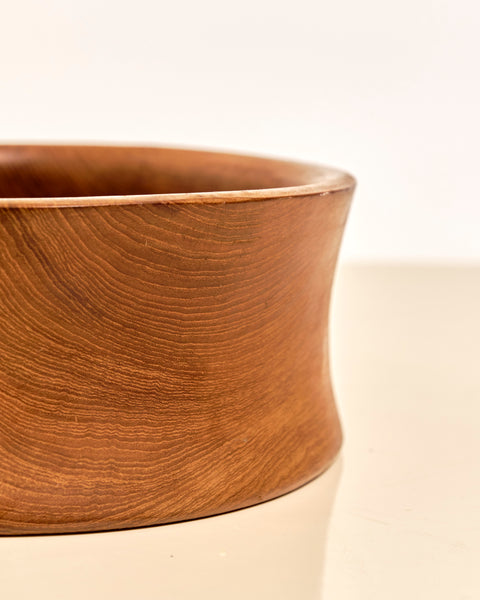 Danish Hand Turned Teakwood Bowl
