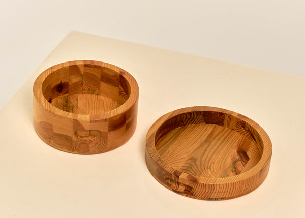 Pair of Pine Stig Johnsson Bowls