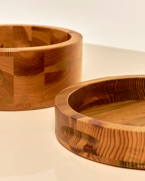 Pair of Pine Stig Johnsson Bowls