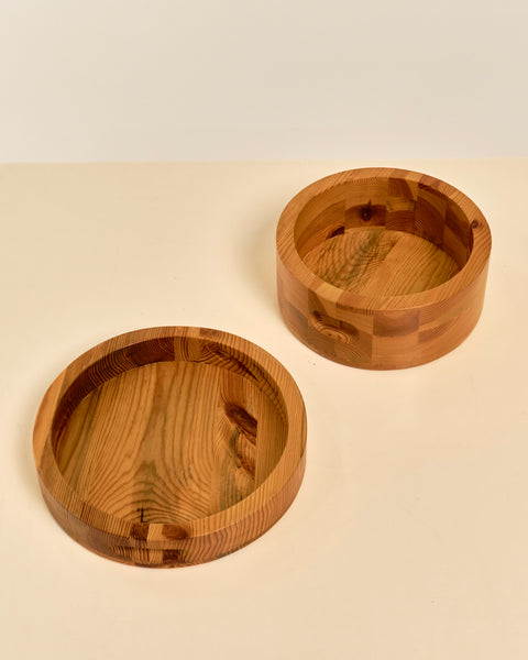 Pair of Pine Stig Johnsson Bowls