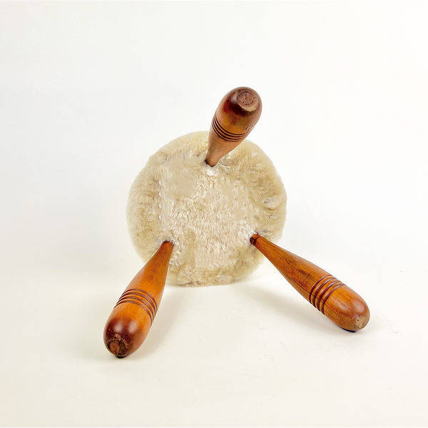 Danish Cashmere Shearling Foot Stool