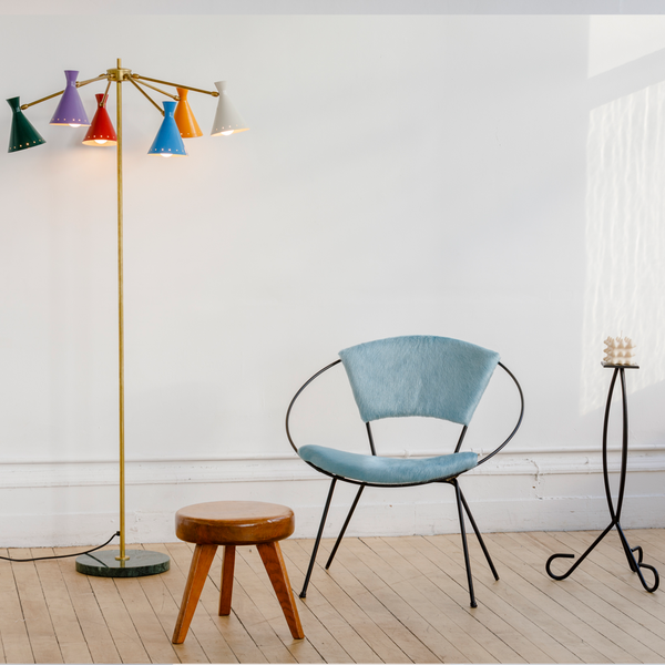 1950's Italian Wrought Iron Candle Stand