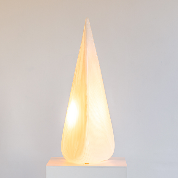 1980's Striped Table Lamp, attributed to Lino Tagliapietra for Vetri Murano